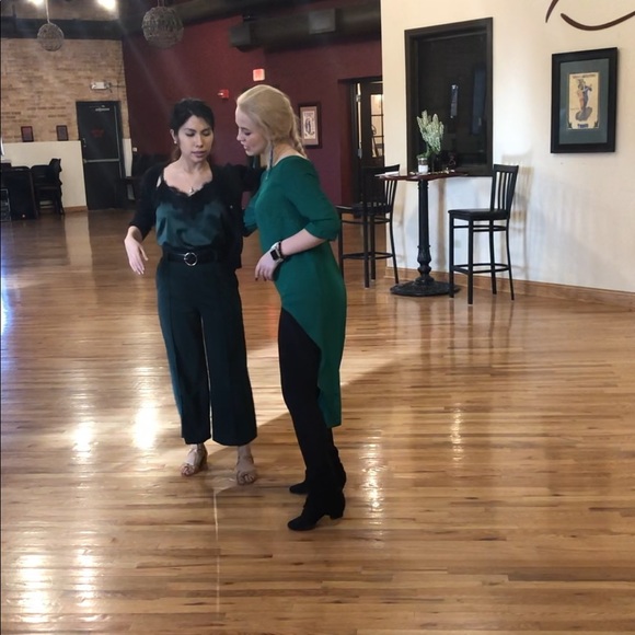 Shein Forest Green Culottes - Picture 7 of 7